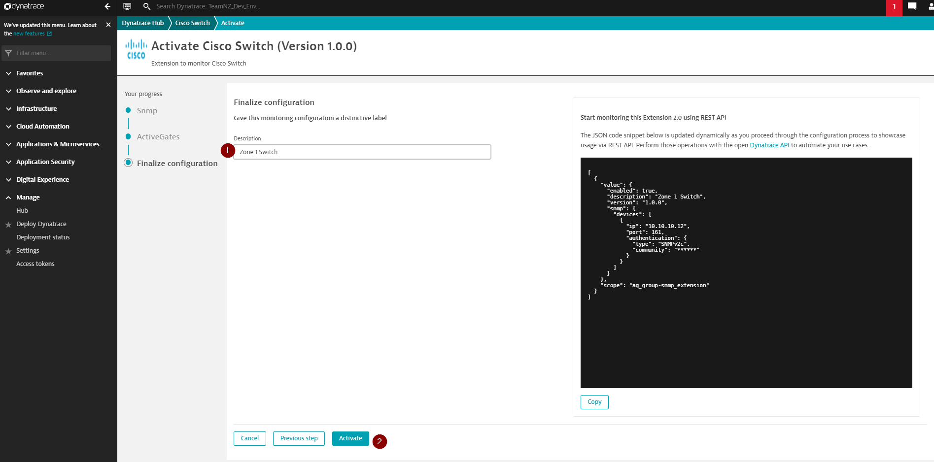 extension configuration 5